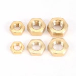 H62/59 황동 육각 너트 - 전기  해양 및 DIY 응용 분야에 적합한  전도성 부식 저항성 : 플렌T