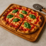 소로 에센셜 - 13인치 x 19인치 직사각형 직조 나무 트레이 세트 2인분 서빙 플래터 클래식 접시 식기용 간편한 청소 가벼운 간식 디저트... 