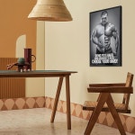 레트로 머슬 보디빌딩 모티브 캔버스 포스터 흑백 남성 피트니스 월 아트 거실 침실 벽 장식 8x12인치 프레임 없는 하드 짐 프린트 그림을... 