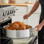 소로 에센셜 - 18 qt. 무거운 알루미늄 화로 6mm 두께 리벳 손잡이가 있는 화로로, 소팅 시어링과 프라이팬 가정용 주방 레스토랑에 완벽합니다... 