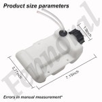 308682055 3075702 연료 라인 및 필터/연료 탱크가 장착된 교체용 탱크는 Ryobi Toro 스트링 트리머 브러시 커터 RY251PH... 