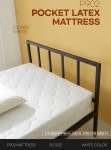 가구산책 포켓 라텍스 매트리스 SS H7160  평화로운숙면 깔금하고 튼튼한 매트리스 : 마원