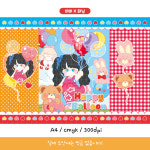 [비비] A4 해피 벌룬 풍선 랩핑지 종이접기 : 동네언니문구