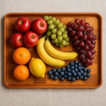 소로 에센셜 - 13인치 x 19인치 직사각형 직조 나무 트레이 세트 2인분 서빙 플래터 클래식 접시 식기용 간편한 청소 가벼운 간식 디저트... 