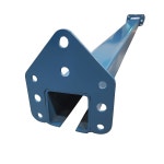 얼티밋 유니빌트 블루 밀폐 컨베이어 트랙, 사전 용접 요크, 5피트 - 경~중형 작업, 농장 및 산업용, 조정 가능한 하중 처리기용 트롤리 레일... 