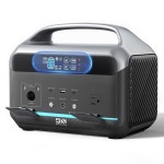 휴대용 발전소 600W(1200W 서지), 1시간 고속 충전이 가능한 576Wh LiFePO4 태양광 발전기, 100W USB-C PD 출력, 가정 비상용 파워 뱅크... 