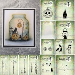 할로윈 까마귀 호박 투명 스탬프 스텐실 DIY 만들기 스크랩북 공예 종이 장식 수제 선물 카드 H0321 stamp 옵션 1 : 알레로사