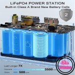 jsdsolar 휴대용 태양광 발전소 300W 110V220V LED 조명 비상용 파워뱅크 가정용 야외 캠핑용 : 시드컴퍼니6