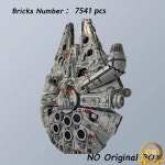 MINISO 대형 밀레니엄 팔콘 빌딩 블록 벽돌 7541 개 소년을위한 크리스마스 장난감 어린이 생일 선물 호환 가능 : 트레이드셀56