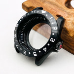 호환 블랙 세이코 시계 케이스 SKX007 SRPD 시계 케이스 NH34 NH35 NH36 7 S 4R 무브먼트 크라운 3.0 용수철 클릭 : 엠에이치해피