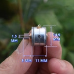 미니 15MM 2상 4선 스테퍼 15BY 구리 16치 원형 18도 스테핑 기어 V-Y5 : 행쇼물류22