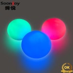 LED 저글링 공 글로우 볼 USB 충전식 소프트 PVC 라이트 업 볼(3개 세트) : 트레이드셀56