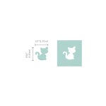 종이 공예 스크랩북을 위한 비라 크래프트 5/8인치 고양이 모양, 동물 펀치, 레버 액션 펀치 : 스타라이트스토어