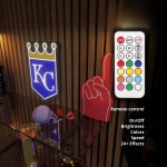MLB 캔자스 시티 로얄스 Kansas City Royals 벽면 LED 디스플레이 사인 : 딜라이트로이