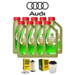 아우디 A8 60 TFSI 엔진오일 (09-17년식) 순정 5W30 9통+오일필터+에어필터 : 자동차  오일