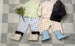 엠버 25겨울  토미 자카드 팬츠 (2컬러)(S~2XL) : 봉봉쇼룸