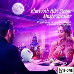 2025 최신 LED 북부 프로젝터 야간 조명 오로라  램프 어린이 방에 대한 별이 빛나는 스타 문 아이 선물 : 바이셀원제로쓰리