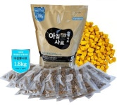 아침애 가수분해 강아지 수제사료 오리+연어+감자, 1.8kg, 3개 : 펫천국