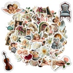 DS 1R 35PCS 스크랩북 일기 편지지 수하물 빈티지 스티커 로맨틱 기발한 노트북 1A 35pcs : 코어자비스오토