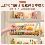투명 장식장 화이트 보관함 인형의집 위스키장 피규어 5단 80cm (LED 조명/하트 손잡이) : 매일해외
