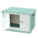 강아지집 고양이 플라스틱 숨숨집 길냥이 길고양이 겨울 실외 도어중형그린 개집 : 미우프