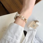 스마트워치,시계줄,시계밴드   밴드  Watch  2/1 49mm 10 9 8 7 42mm 46 44 45mm IWatch 6 5 4 SE 38 40 41mm 용 진주 스트랩... 