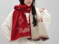 G1726 산리오 정품 머플러 목도리 선물 부드러운 스카프 숄 겨울 : 쿠마네상점