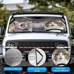 스노우 커버 반사 아코디언 자동차 앞유리용 선바이저 궁극의 열 및 자외선 차단 대부분의 자동차에 57 1인치 L x 27 6인치 : 구마 store