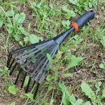 핸디 스틸 갈퀴 원예 청소용품 소품 주말농장 옥상텃밭 : 콩콩만물상