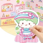 어린이 자석 인형 놀이 세트 탕후루의 달인 자석 코디 데코놀이 루루 베이커리 : 핑크나라