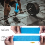 12 무릎용 카운트 프리컷 운동학 테이프 무릎 완화용 방수 오리지널 코튼 운동 스포츠용 : 글로벌스마트바잉