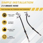 Cruze 2009-2015 자동차 뒷 브레이크 호스 세트-왼쪽/오른쪽 오일 공급 라인 13360000 : 퓨처상사