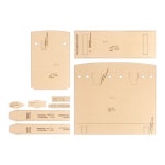 1세트 DIY 가죽 토트 백 종이 템플릿  여성 및 남성 비즈니스 핸드백 패션 크로스 바디 패턴 드로잉 디자인 : 알차이나