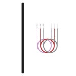 모산팬 48인치 천장 선풍기 연장봉 다운로드 와이어, 검은색 나사 없는 선풍기용 긴 연장 24INCH : 와이에스글로벌123