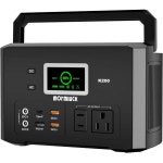 200W 휴대용 발전소400W 110V200W AC 위한 상황을 백업 갖춘 야외 발전기 RV 비상 몰럭 배터리 모험 118Wh 태양광 32000mAh 콘센트를... 