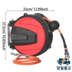 리트랙터블 에어 호스 릴 85mm 65FT 플렉스 하이브리드 컴프레서 인 퀵 커넥트 180도 장착 ° 회전식 : MysticSource