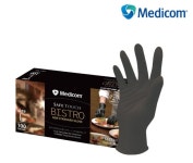메디컴 비스트로 블랙 니트릴장갑 100매입 : 실로아 도매 물류