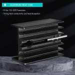ABAN 10개 21x15x11mm TO-220 Mosfet 트랜지스터용 검정색 알루미늄 방열판 : 서원글로벌22