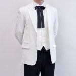 남자정장대여 프리미엄 1+1 블랙&화이트 웨딩, 싱글 수트 예복 양복대여 셀프 결혼식 혼주 : 메이크미리츠