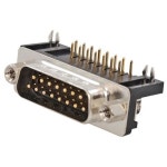 Jameco Valuepro 1008-15PCKAB 커넥터 D-서미니어처, 0.318인치 오른쪽, 잭스크류가 있는 15핀 남성 쇼트 메탈 하우징(10팩) : 직구한상