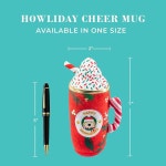 오트 디지티 강아지 하울리데이 치어 머그 플러시 장난감 소형, 중형 및 대형견, 인터랙티브 재미있는 홀리데이 삐걱거리는 장난감, 부드럽고... 