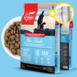 오리젠 식스 피쉬 독 11.4kg 푸들 포메 비숑 말티즈 전견종 생선 주원료 사료 : 루니펫