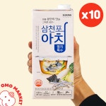 삼천포아침 멸치육수 1L 10팩 : 오모마켓