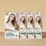 제니하우스 프리미엄 헤어컬러 크림타입 염색약 120g, 애쉬누드베이지 12AND, 4개 : 제니하우스 공식몰