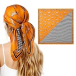 실크오리진 여성용 목 스카프 실크 머리 헤어 반다나 27.5 스퀘어 패션 액세서리 경량화 F7082 : 누리바다z