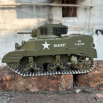 미국 M5A1 스튜어트  조종  장난감 모델 G2080  시뮬레이션  조립 : 빅원물류6
