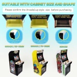 아케이드1Up 캐비닛용 스위치 파이팅 스틱, 캐비닛에서 아케이드 설계된 조이스틱 스틱 특별히 아케이드1Up용으로 개조된 플레이, : 더고은 Plus