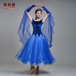 모던드레스 댄스 스포츠 대회 왈츠 스포츠댄스 드레스 사교 : 도우몰17