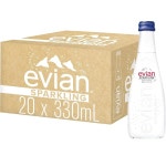 eAj 에비앙 스파클링 탄산 천연수 330ml 유리병, 20병 케이스 : 클래어룰라