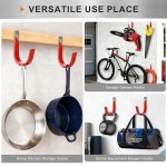 프루이트 6팩 금속 차고 후크, 튼튼한 호스 빗자루, DS-87 호스용 걸이 릴, 유틸리티 보관 벽걸이형 사다리, 물 야외용 1 Pack : 글직카